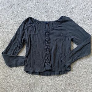 american eagle king sleeve shirt